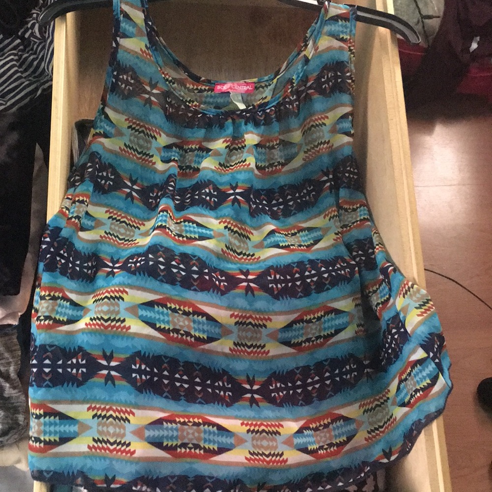 Sheer colorful top